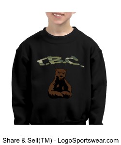 7.75 ounce Youth Crew Neck Sweatshirt Design Zoom